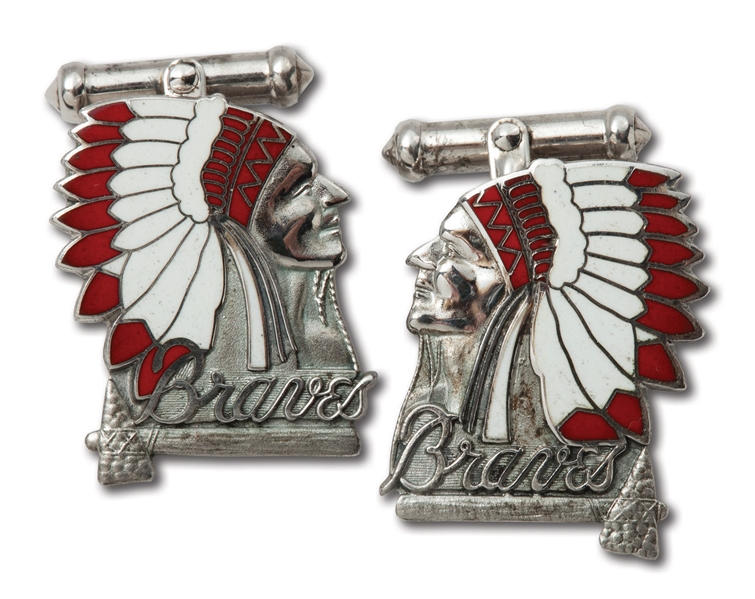1948 BOSTON BRAVES NATIONAL LEAGUE CHAMPIONS STERLING SILVER CUFFLINKS