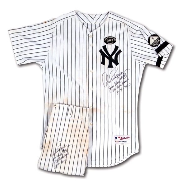 8/4/2010 ALEX RODRIGUEZ N.Y. YANKEES 600TH CAREER HOME RUN GAME WORN UNIFORM - SIGNED, INSCRIBED & PHOTO-MATCHED (A-ROD & RESOLUTION LOAS, MLB AUTH.)