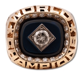 1978 MICKEY MANTLE NEW YORK YANKEES WORLD SERIES CHAMPIONS 14K GOLD RING - HIS LAST ISSUED RING (MANTLE FAMILY LOA)