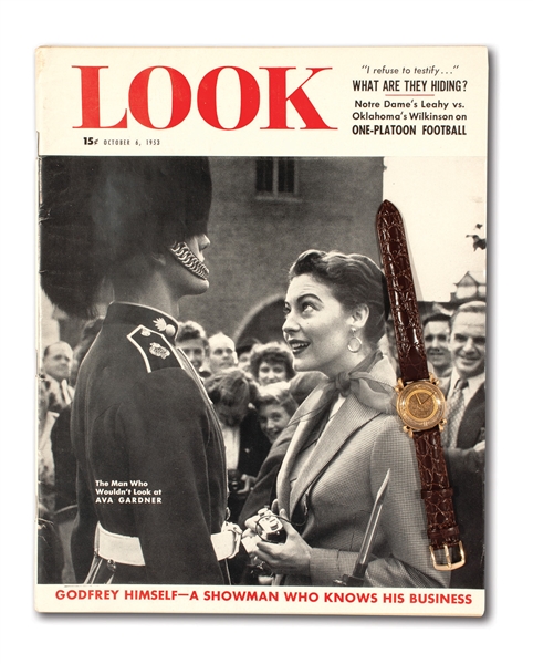 1953 BILLY PIERCE LOOK MAGAZINE ALL-STAR TEAM 14K GOLD WRISTWATCH (PIERCE FAMILY LOA)