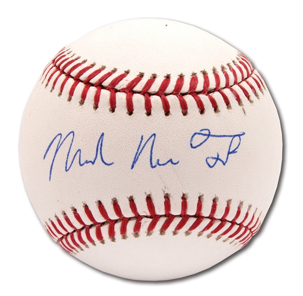 "MICHAEL NELSON TROUT" (FULL NAME) SINGLE SIGNED OML BASEBALL (MLB AUTH.)