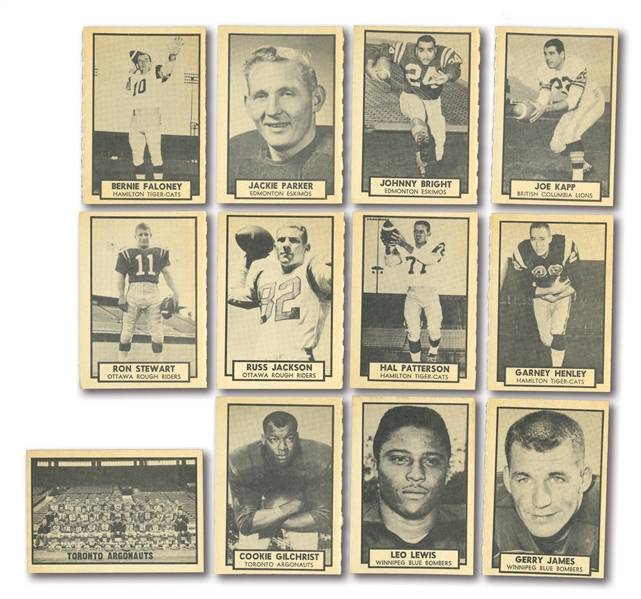 1962 O-PEE-CHEE CANADIAN FOOTBALL COMPLETE SET OF (169)
