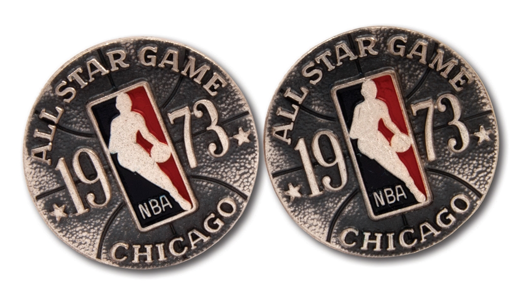 1973 NBA ALL-STAR GAME (CHICAGO) STERLING SILVER CUFFLINKS