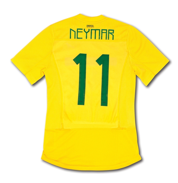 2011 NEYMAR COPA AMERICA MATCH WORN BRAZIL #11 JERSEY (BRAZIL TECHNICAL COORDINATOR LOA)