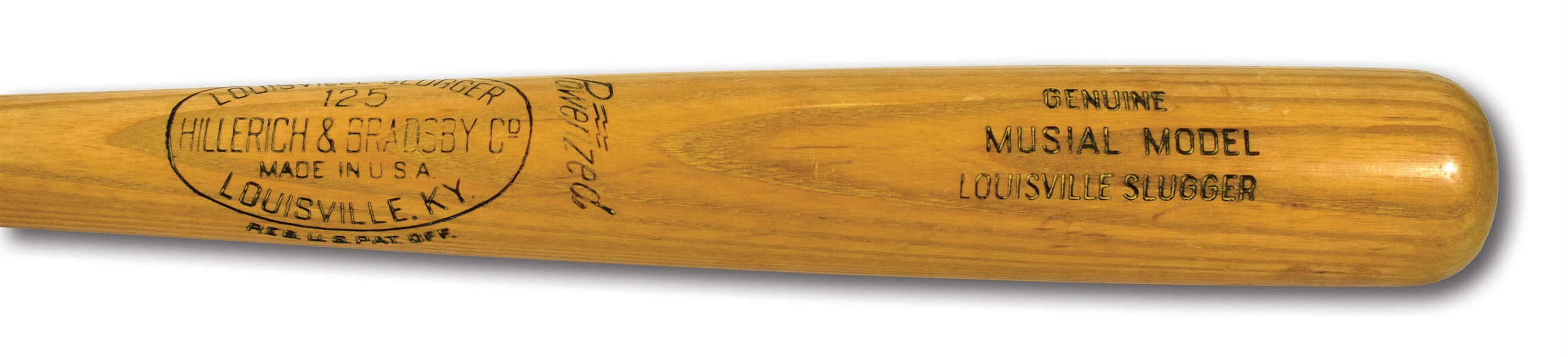 1959 STAN MUSIAL GAME USED HILLERICH & BRADSBY M159 PROFESSIONAL MODEL BAT (PSA/DNA TAUBE LOA)