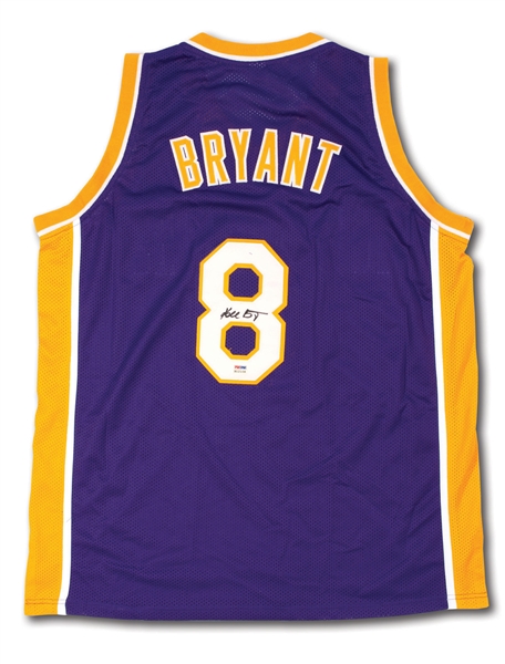 KOBE BRYANT AUTOGRAPHED LAKERS REPLICA JERSEY
