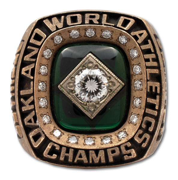 DAVE STEWARTS 1989 OAKLAND ATHLETICS WORLD CHAMPIONS 10K GOLD RING - WORLD SERIES MVP! (STEWART COLLECTION)