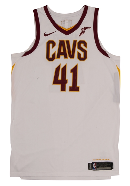 2018 ANTE ZIZIC CLEVELAND CAVALIERS NBA FINALS (VS. GSW) GAME 2 WORN JERSEY (MEIGRAY LOA, RESOLUTION PHOTO-MATCHED)