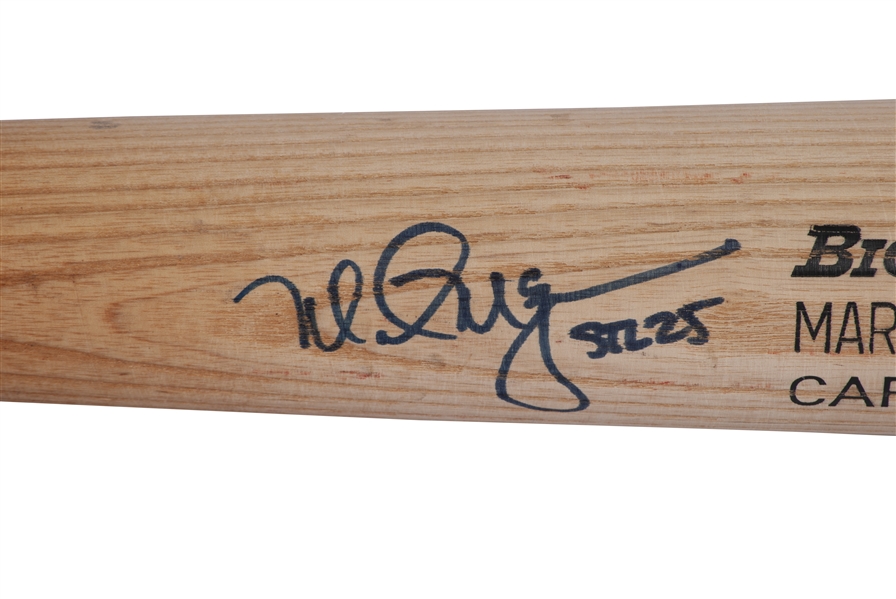 1998 MARK McGWIRE SIGNED & INSCRIBED ADIRONDACK GAME USED BAT FROM HIS RECORD 70-HR SEASON (KIRBY PUCKETT LOA, PSA/DNA GU 8)