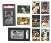 1951 BOWMAN BASEBALL NEAR COMPLETE SET (322/324) WITH #253 MANTLE (SGC 50 VG-EX 4) AND #305 MAYS (PSA PR 1))