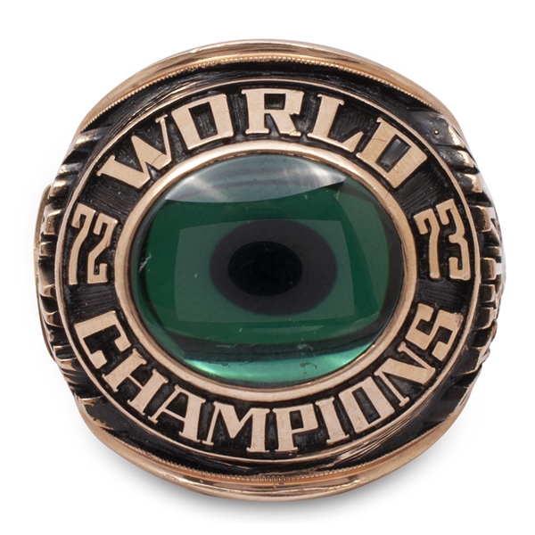 ROLLIE FINGERS 1973 OAKLAND AS WORLD SERIES CHAMPIONSHIP RING (FINGERS LOA)