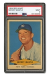 1954 RED HEART MICKEY MANTLE - PSA MINT 9 (ONLY TWO HIGHER)