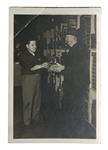 CY YOUNG TWICE SIGNED PHOTO WITH GRANGER TOBACCO (JSA LOA)