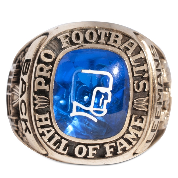 1978 PRO FOOTBALL HALL OF FAME INDUCTION RING PRESENTED TO ALPHONSE "TUFFY" LEEMANS
