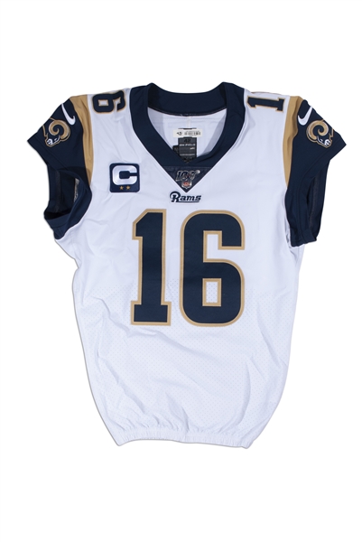 12/15/2019 JARED GOFF LOS ANGELES RAMS GAME WORN JERSEY PHOTO-MATCHED TO GAME VS. COWBOYS - 2 TDS, 284 YDS.