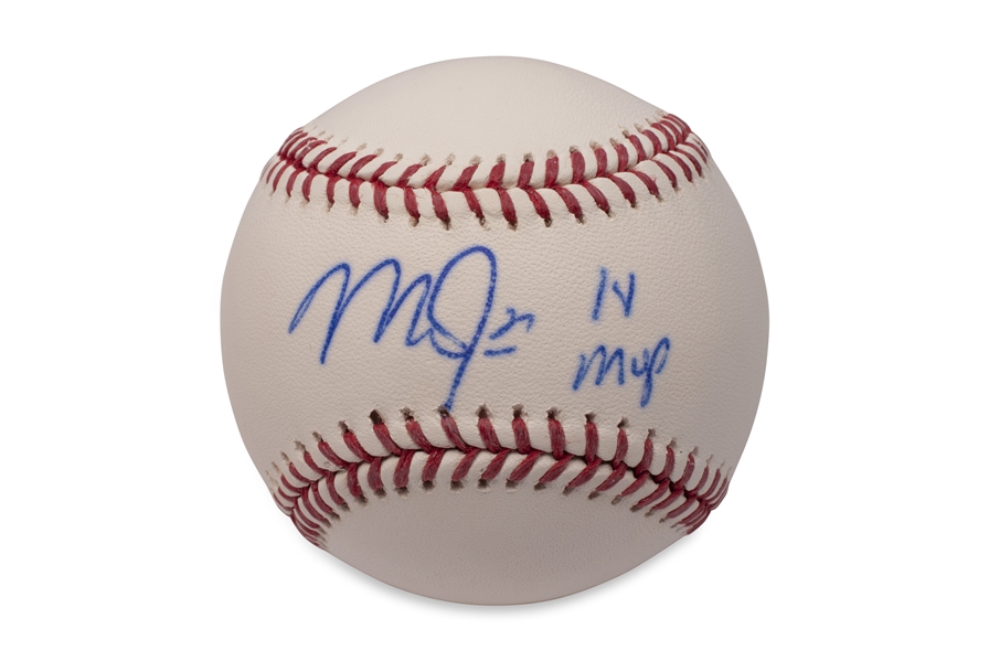 MIKE TROUT SINGLE SIGNED OML (MANFRED) BASEBALL - MLB AUTH.