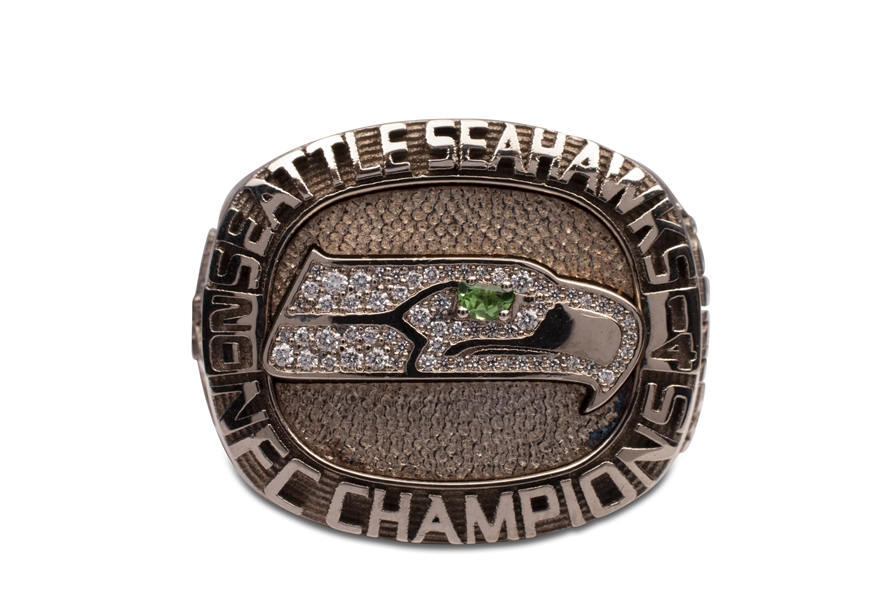 CORTEZ KENNEDYS 2014 SEATTLE SEAHAWKS 14K GOLD NFC CHAMPIONSHIP RING - LETTER FROM KENNEDY ESTATE