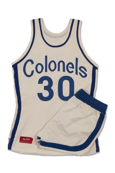 C. EARLY 1970s RICK MOUNT ABA KENTUCKY COLONELS GAME WORN HOME UNIFORM