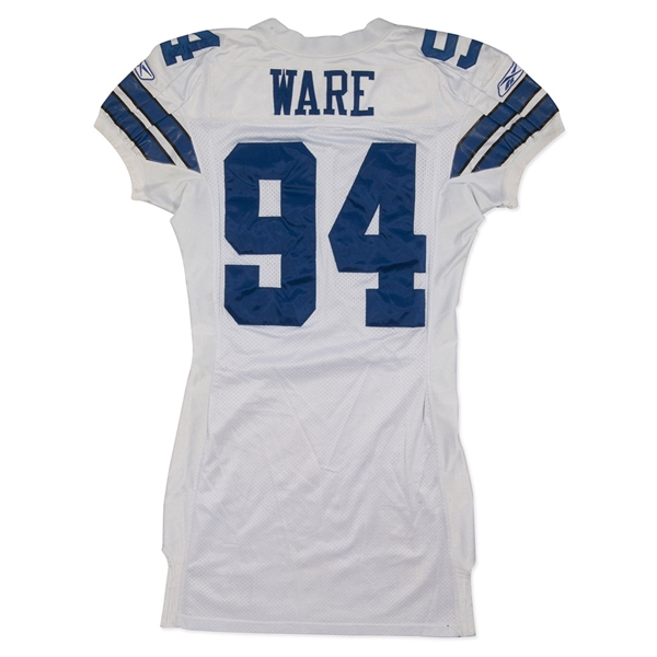 DEMARCUS WARE 2005 DALLAS COWBOYS 1ST CAREER SACK GAME WORN JERSEY - PHOTOMATCHED TO 3 GAMES (RESOLUTION PHOTOMATCH LOA)