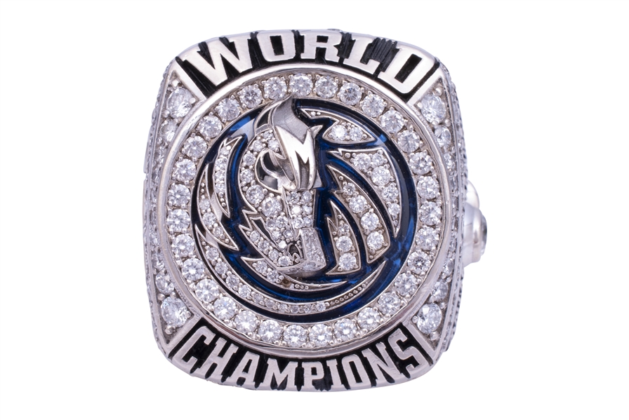 2011 DALLAS MAVERICKS NBA CHAMPIONSHIP RING - 14K GOLD WITH DIAMONDS - JASON TERRY 