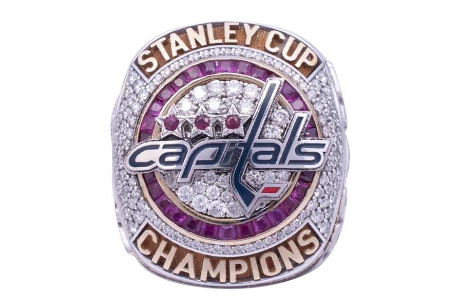 2018 WASHINGTON CAPITALS STANLEY CUP CHAMPIONSHIP RING - 10K GOLD W/ DIAMONDS
