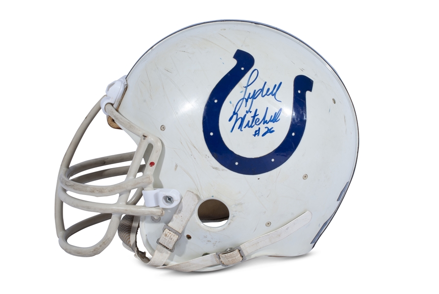 C. EARLY 1980S BALTIMORE COLTS GAME USED HELMET SIGNED BY LYDELL MITCHELL - BECKETT LOA
