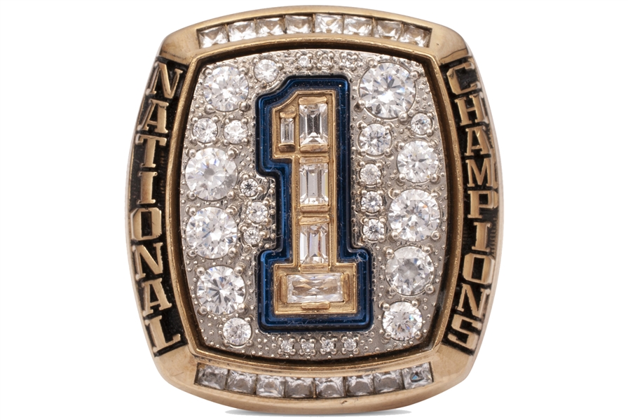 2008 FLORIDA GATORS NATIONAL CHAMPIONSHIP PLAYER RING - GREG TAUSSIG #47 - KICKER - SIZE 9 (TEBOW ONE OF TEAM CAPTAINS)