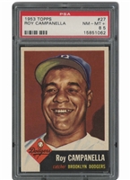 1953 Topps #27 Roy Campanella – PSA NM-MT+ 8.5
