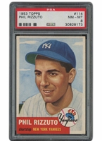 1953 Topps #114 Phil Rizzuto - PSA NM-MT 8