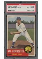 1953 Topps #228 Hal Newhouser - PSA NM-MT 8