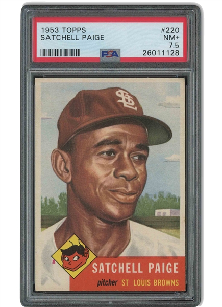 1953 Topps #220 Satchell Paige - PSA NM+ 7.5