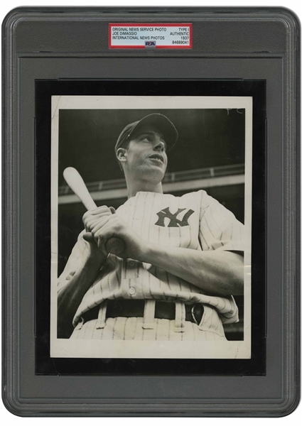 1937 Joe DiMaggio Original Photograph - PSA/DNA Type 1