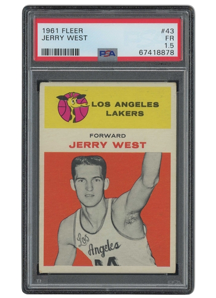 1961 Fleer #43 Jerry West - PSA FR 1.5
