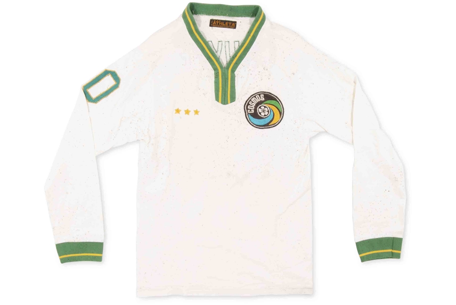 C. 1978 Johan Cruyff New York Cosmos (NASL) Exhibition Match Worn Jersey - LOAs from MEARS & Caju (Brazilian Midfielder)