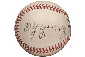 Spectacular C. 1947-48 Cy Young ONL (Frick) Single Signed Baseball - Beckett LOA