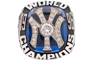 1996 New York Yankees World Series Champions 14K Gold (With Diamonds) Players Ring Presented to Outfielder Rubén Sierra