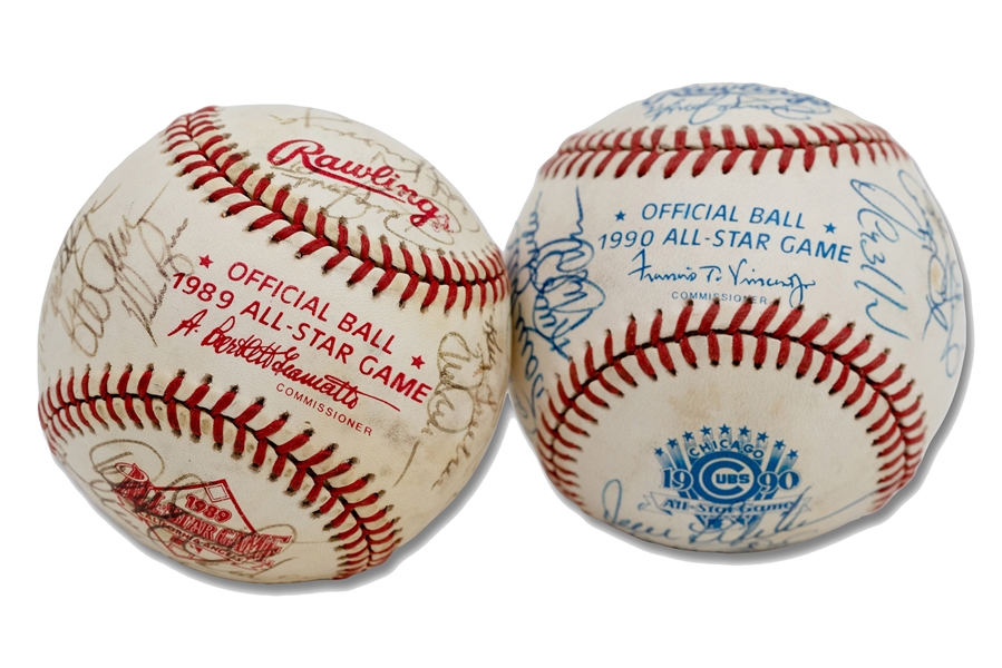 Steve Saxs 1989 & 1990 American League All-Star Team Signed Official ASG Baseballs (60 Total Autos.) – Sax Collection, PSA/DNA LOAs
