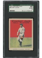 1915 Cracker Jack #66 Nap Lajoie – SGC EX/NM 6