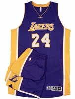 4/11/2016 Kobe Bryant Los Angeles Lakers Game Worn Uniform (Jersey & Shorts) Photomatched to Kobes Final Career Road Game! – Resolution & Sports Investors LOAs