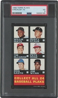 1968 Topps Plaks Checklist #2 (National League) – PSA VG 3