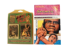 Christian Laettners Signed Pair of 1993 Sports Superstars Shaquille ONeal & Laettner Comic Book and Unopened 1992 Classic Draft Picks Trading Card Sets (Shaq & Laettner on Top) – Laettner Collection