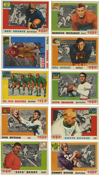 1955 Topps All-American Football Complete Set of (100)