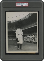 June 13, 1948 Babe Ruths Farewell at Yankee Stadium Original Photograph by Chunky Harry Harris – PSA/DNA Type 1
