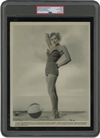 1952 Marilyn Monroe (At the Beach) RKO Radio Pictures Original Photograph – PSA/DNA Type 1