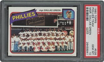 1980 Topps #526 Phillies Team – PSA Gem Mint 10