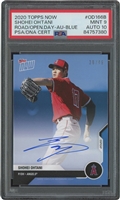 2020 Topps Now "Road to Opening Day" #OD166B Shohei Ohtani Blue Autograph Card (30/49) – PSA MINT 9, PSA/DNA 10 Auto.