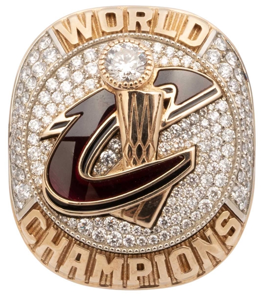 2016 Cleveland Cavaliers NBA Champions 10K Gold Ring (w/ Diamonds) Presented to Coach & Ex-Player Damon Jones