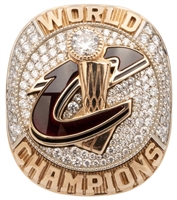 2016 Cleveland Cavaliers NBA Champions 10K Gold Ring (w/ Diamonds) Presented to Coach & Ex-Player Damon Jones