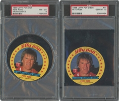 1986 Jiffy Pop Pete Rose (PSA GEM MT 10) and Pete Rose Promo (PSA NM-MT 8) Discs