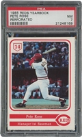 1985 Reds Yearbook Pete Rose – PSA NM 7 (Only Three Higher)